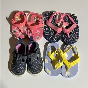Carter's Pink, Yellow, and Navy Kids Sandals & Shoes